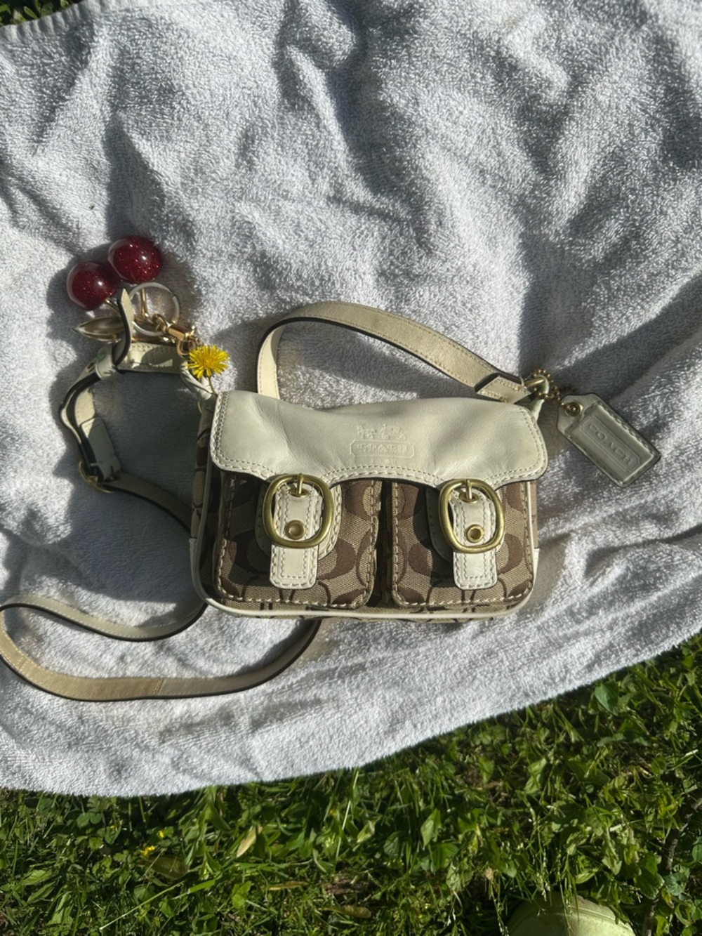 Coach Mini Signature Saddle Crossbody Bag